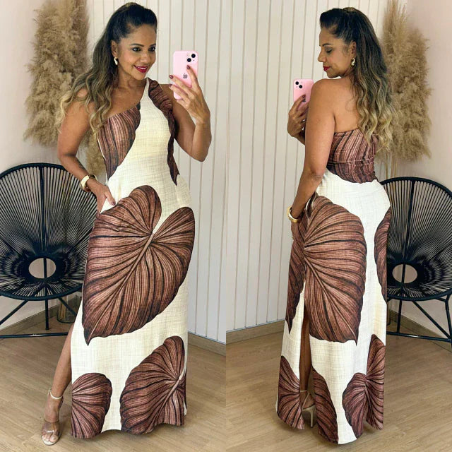 Vestido Longo Nula Manga Anita