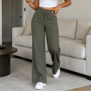 (Compre 1 e Leve 2) Calça Pantalona Helena em Malha de Seda Gelo e Poliéster