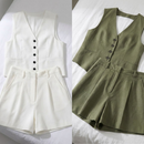 Conjunto em Alfaiataria Casual de Algodão e Linho Misto (Compre 1 Leve 2)
