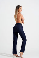 Calça Jeans Tecnológica Reta Cós Super Alto
