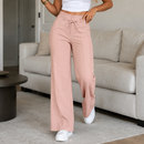 (Compre 2 e Leve 3) Calça Pantalona Helena em Malha de Seda Gelo e Poliéster